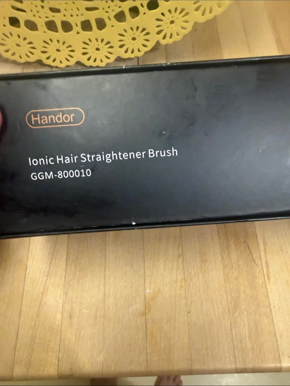 Handor Ionic Hair Straightener Brush - Black